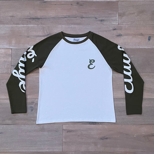Étage Longsleeve Olive/White