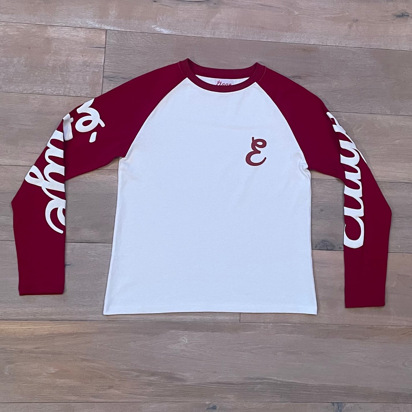 Étage Longsleeve Burgundy/White