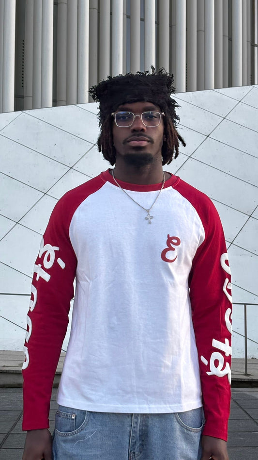 Étage Longsleeve Burgundy/White