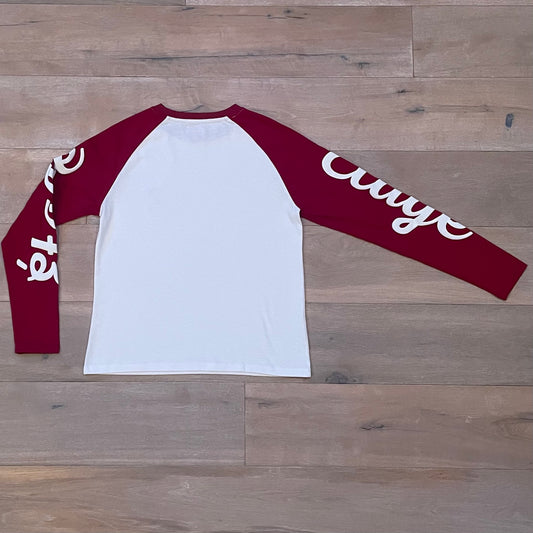 Étage Longsleeve Burgundy/White