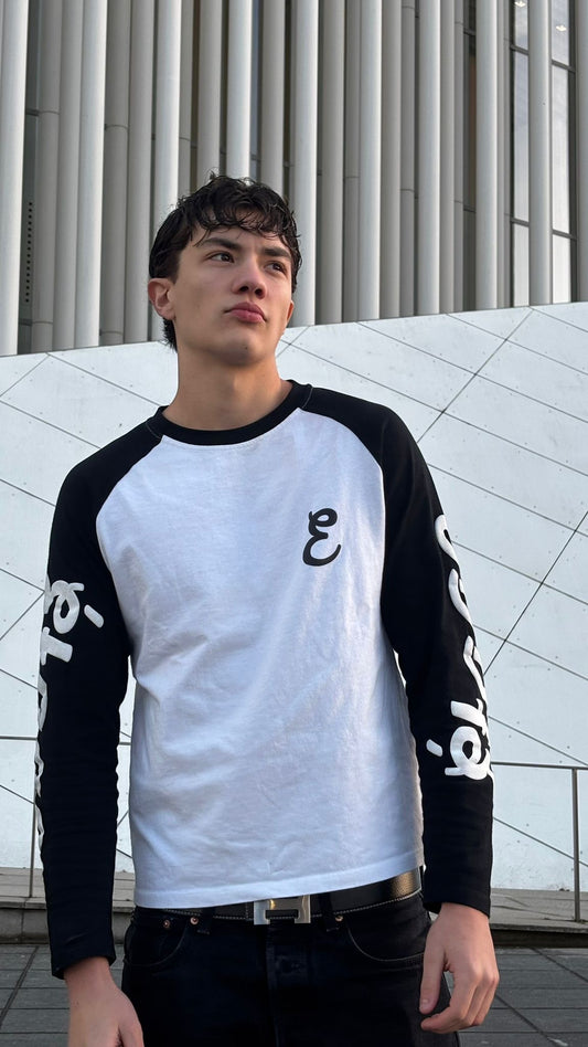 Étage Longsleeve Black/White